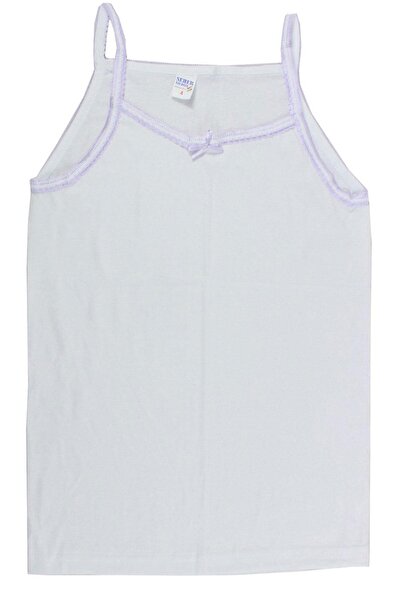 Zulu Ticaret Tutku-Kız Rope Strap Embroidered Undershirt 2-Pack