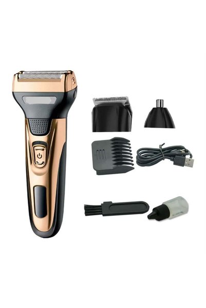 daling 3-in-1 Personal Care Tool Set: Nose Hair Trimmer, Hair Clipper, Multi-functional Electric Shaver with Double Blade
