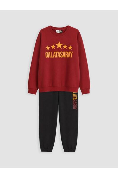 LC Waikiki Galatasaray Printed Boys' Tracksuit Set (W6)