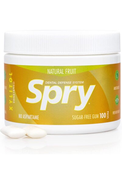 Spry Natural Xylitol Gum for Dental Protection, Aspartame-Free, Sugar-Free, F...