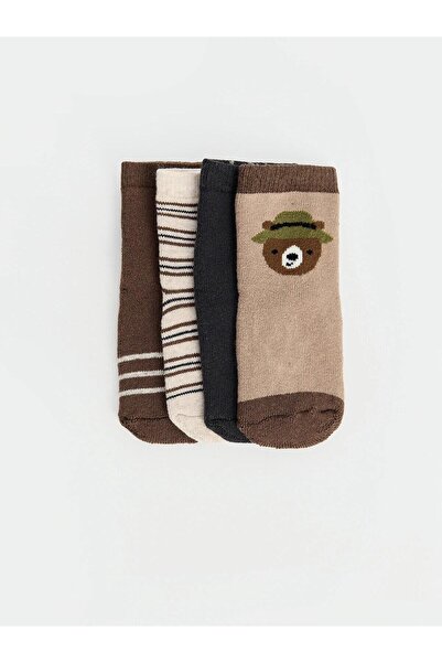 LC Waikiki Patterned Baby Boy Socks 4-Pack (W6)