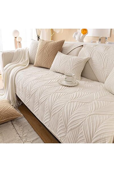 GENERAL Protective Sofa Cover with Armrests, Luxury Velvet, Non-Slip, L-Shape...