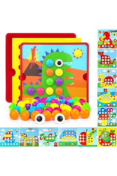 GENERAL Sofam Button Art Toy, Abs Plastic, Unisex 3+ Years, Portable with Sto...