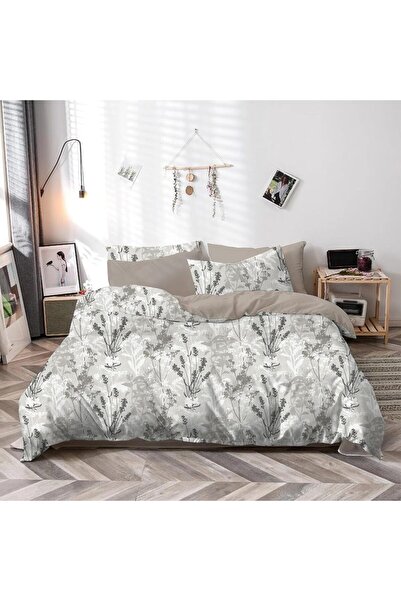 A LA MAISON Printed Microfiber Duvet Set with 1 Duvet 2.6 x 2.3 m, 1 Fitted S...