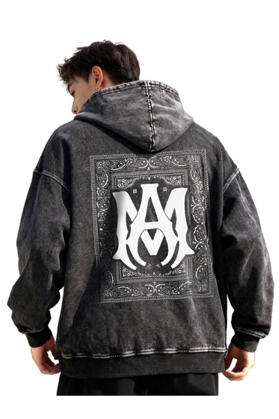 classy moda Unisex Street Statement Oversize Hoodie – Vintage Printed