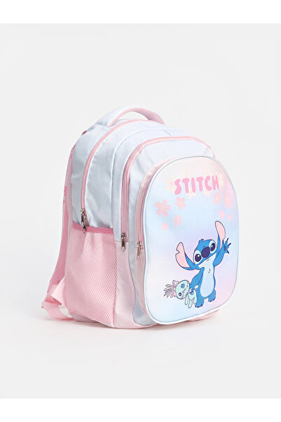 LC Waikiki Lcw Accessories Blue Lilo and Stitch Printed Girl's Backpack