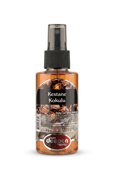 Deepen Auto Spray 120 ml Kestane Kokulu Oda ve Oto Kokusu – Sıcak & Huzur Veren Esans
