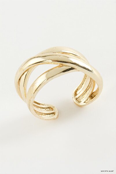 ZERO LAND Spt-Gld Twisted Metal (230725) Ring Yellow