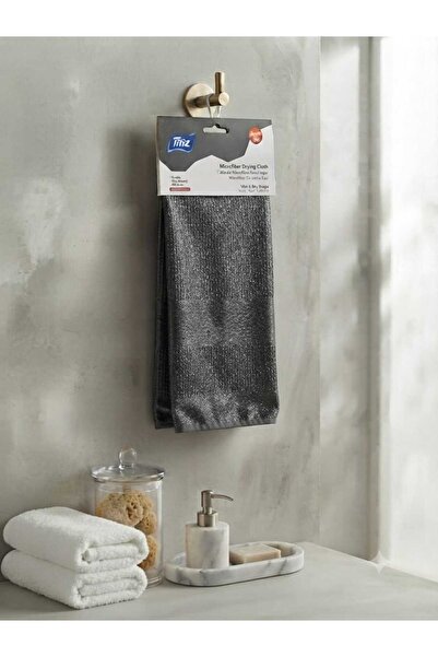 Titiz Plastik Titiz Microfiber Scrubbing Cloth 30X30 cm Gray - Effective Clea...