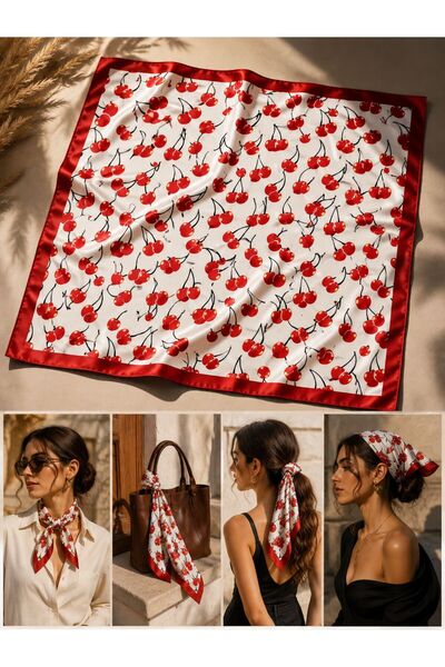 Bandana Patterned Women's Scarf (50X50)