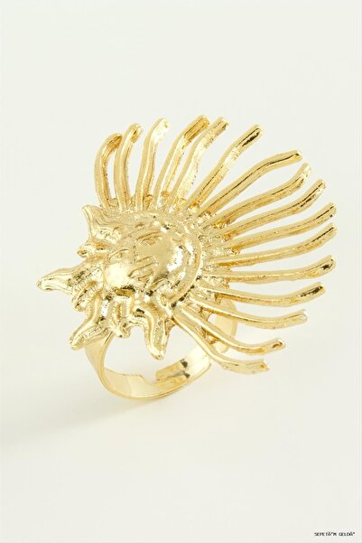 ZERO LAND Spt-Gld Güneş Metal (230020) Ring Yellow
