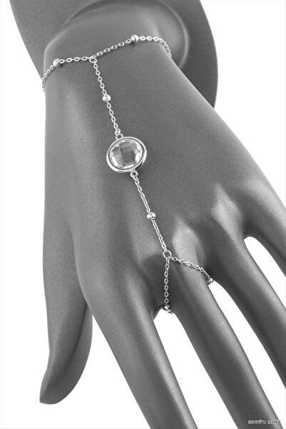 ZERO LAND Spt-Gld Round Stone Luxury Steel Shahmeran (232746) Silver Color