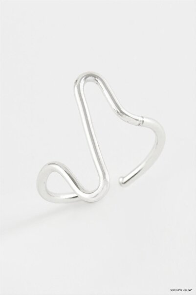 ZERO LAND Spt-Gld Zigzag Metal Ring (234003) Silver Color