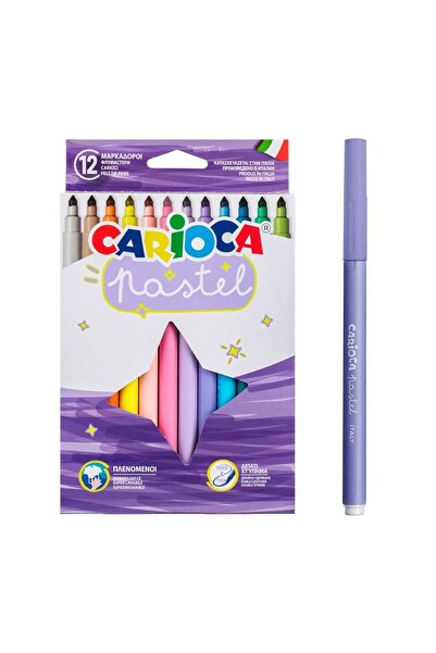 carioca Set carioci cu vârf subțire pentru desen, 12 bucăți – lavabile, vârf ...