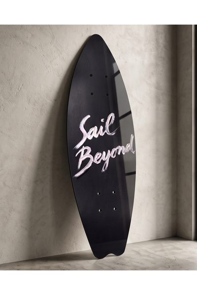 FavloArt Surf Beyond, Surfboard Formlu Dekoratif Pleksi Spor Ev Ofis Tablosu