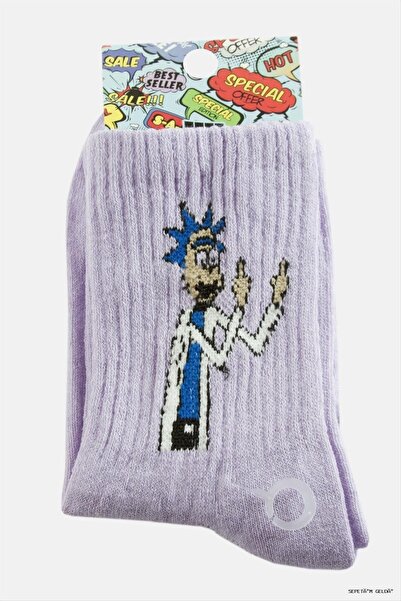 ZERO LAND Spt-Gld Einstein College Socks (225948) 8X28 Lilac