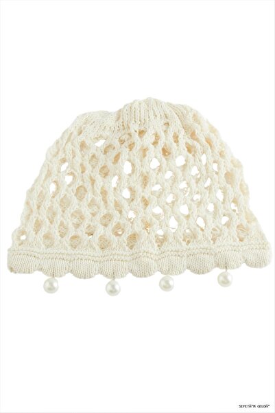 ZERO LAND Spt-Gld Women's Summer Braided Pearl Mesh Bohemian Bonnet (232402) ...