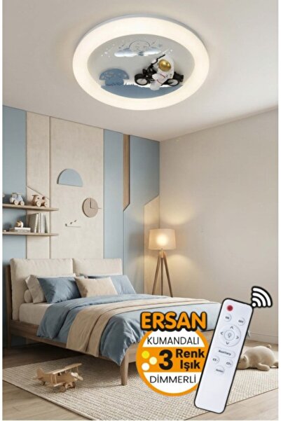 Ersan Avize Uzaylı Modern 50'lık Motorlu Adam Görünüm Kumandalı 3 Renk Modern...