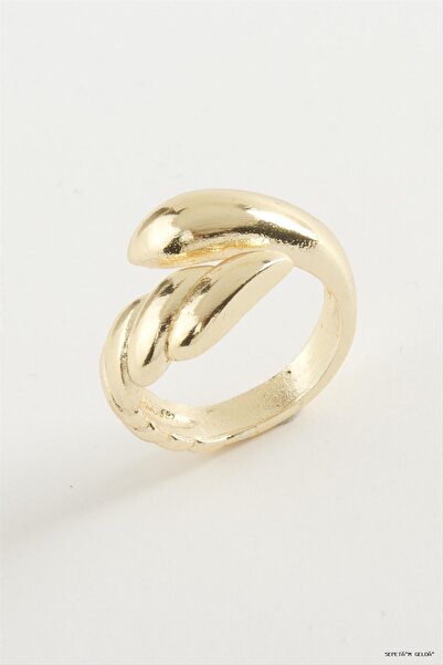 ZERO LAND Spt-Gld Twisted Metal (230933) Ring Yellow