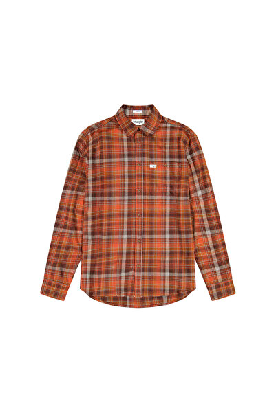 WRANGLER Camasa casual barbati maneca lunga bumbac regular fit,