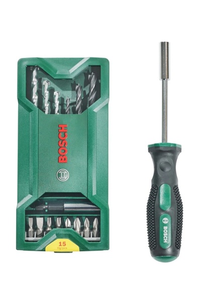 Bosch Vidalama Ucu Seti 15 Parça + 1 Bits Tutucu Tornavida