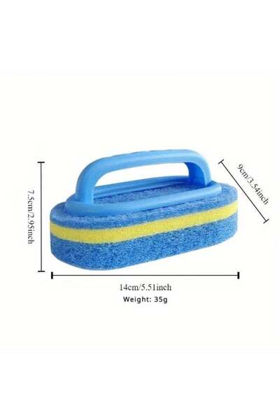 Generic Premium Pool Cleaning Brush Set, Manual Non-Electric with Polypropylene Handle and Sponge Brush, Suitable for Pool Walls and Tiles 3PCS