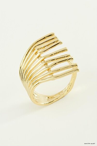 ZERO LAND Spt-Gld Tırpan Metal (234723) Ring Yellow