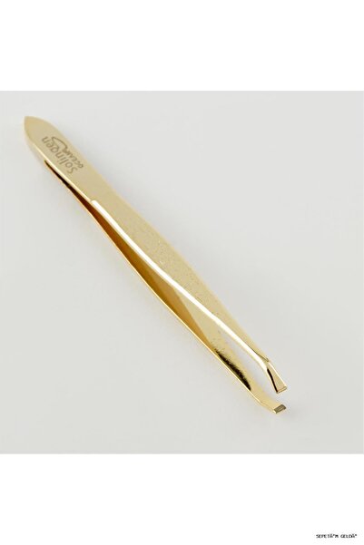 ZERO LAND Spt-Gld Ocean Narrow Mouth (03737) Tweezers Yellow