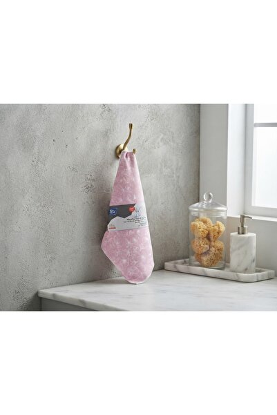 Titiz Plastik Titiz Tp-700 Pink Floral Patterned Folded Microfiber Dish Dryin...