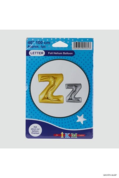 ZERO LAND Spt-Gld Yellow Colored 40X100 Letter Foil (04608) Balloon Z