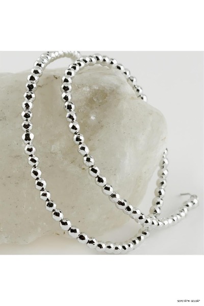 ZERO LAND Spt-Gld 4 mm Faceted Hematite Stone (00134) Silver Color