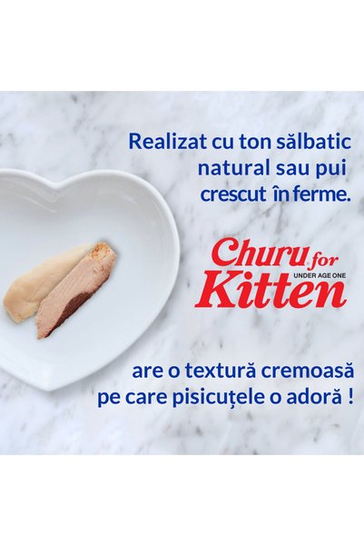 Ciao RECOMPENSA PISICA CHURU FOR KITTEN CU PUI 4X14 GR