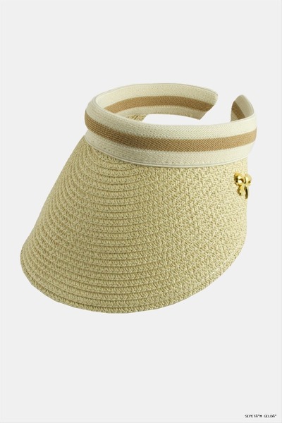 ZERO LAND Spt-Gld Fiyong Bucket Hat Straw Beach (03636) Beige