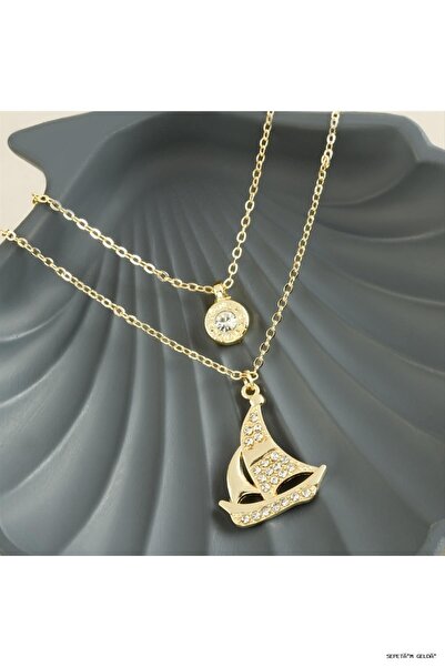 ZERO LAND Spt-Gld Gemi New Season Double (05153) Necklace Yellow