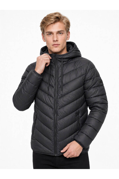 Loft Regular Fit Black Men's Coat Lf2043698