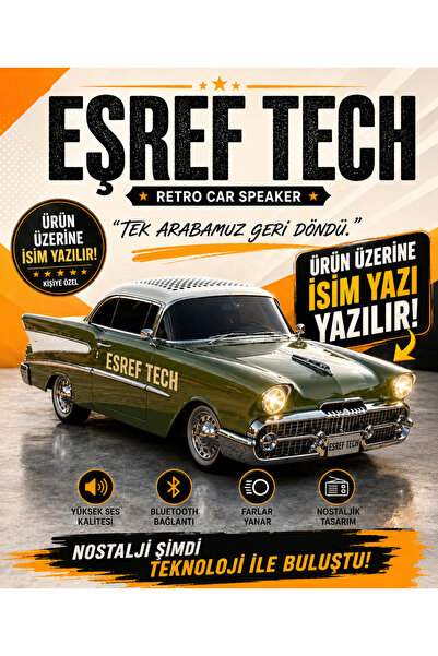AKFATEKNO MARKET Eşref Tek Arabası Müzik çalar