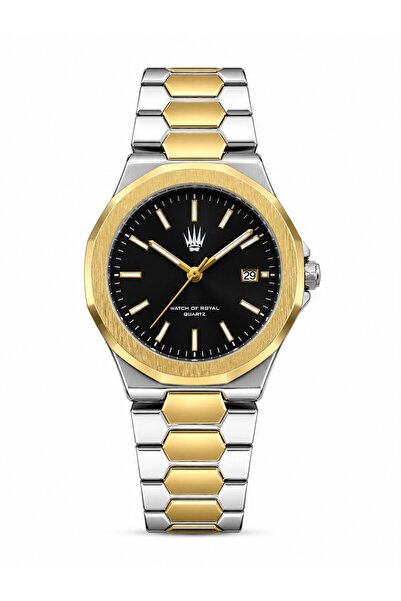 WATCHOFROYAL Bound Silver Gold Black Steel Wristwatch