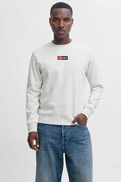 Jack & Jones Jjpan Sweat Crew Neck Smu White Men's Sweatshirt 12310759