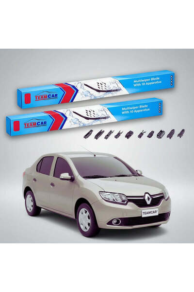 TEAMCAR Чистачки Рено Символ III Седан 2013-2015 |   Преден комплект Flat Pre...