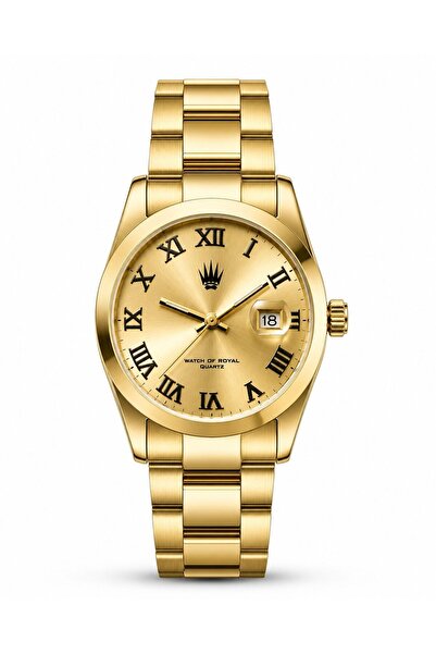 WATCHOFROYAL Aqualis Gold Yellow Steel Wristwatch