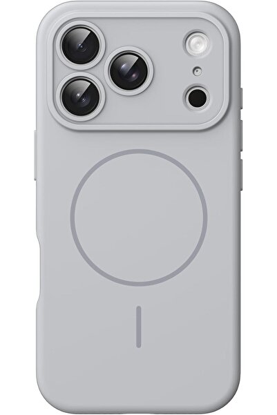 JETech Magnetic Silicone Case for iPhone 17 Pro, Grey