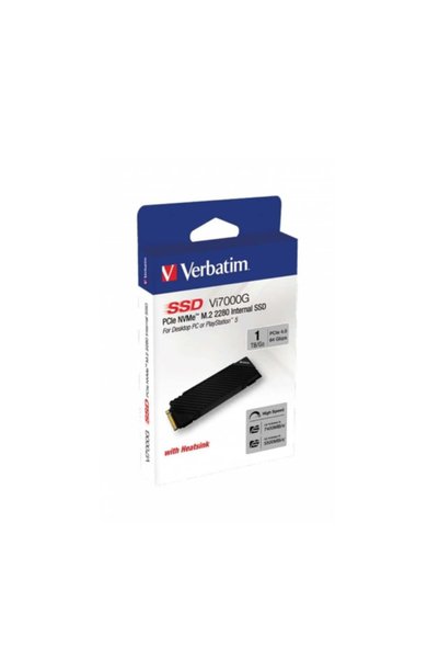 Verbatim 1TB Vi7000G Internal PCIe NVMe M.2 GEN4 SSD (7400MB Okuma/5500MB Yazma)