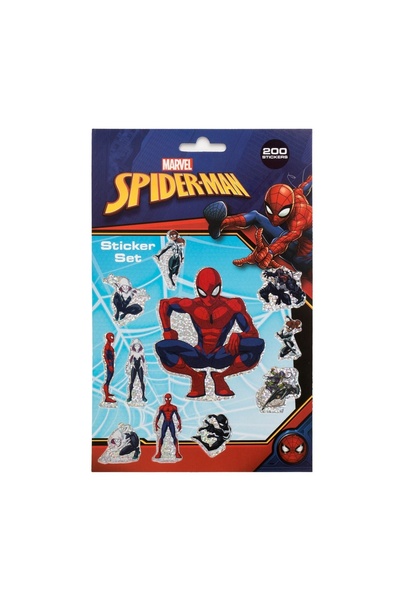 SPIDERMAN Set autocolante creative pentru copii, 200 bucăți/file – eroi, auto...