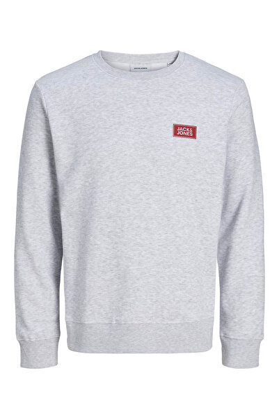 Jack & Jones Jjrush Sweat Crew Neck Kırık Beyaz Erkek Sweatshirt 12298426