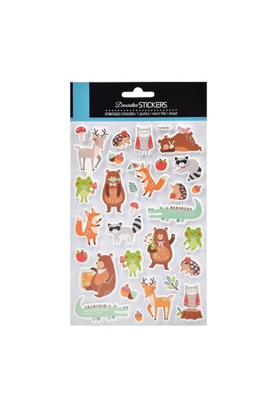 OEM Set autocolante creative pentru copii, 30 bucăți/file – animale, lume marină