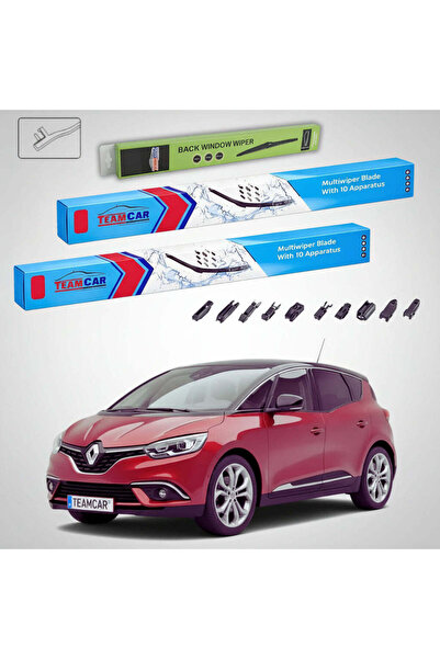 TEAMCAR Чистачки Рено Сеник IV 2016-2022 |   Преден и заден комплект Flat Pre...