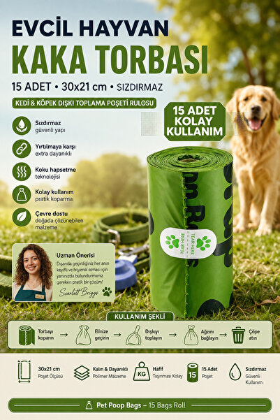 Transformacion 15 Adet Evcil Hayvan Kaka Poşeti