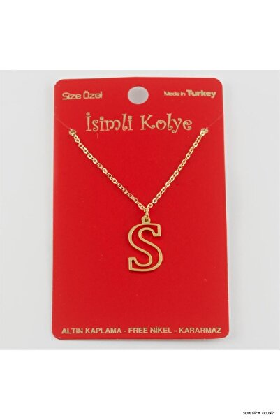 ZERO LAND Spt-Gld Solid Brass Letter Pendant (05155) S