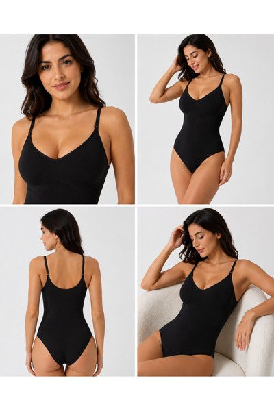 nisaNCa Snap-Fastener Bodysuit Body Corset Non-Marking Firming Belly Tummy Waist Extra Firming