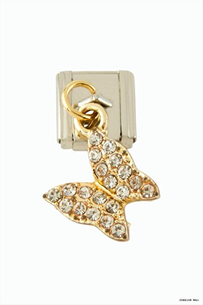 ZERO LAND Zngzrmll Sallatılı Steel Charm (24638) Silver Color